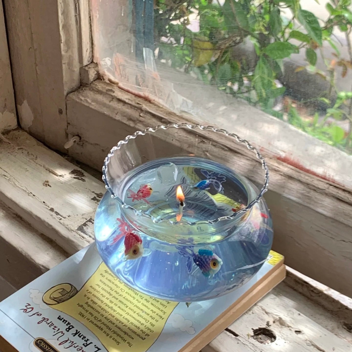 Blue Goldfish Bowl Scented Candle