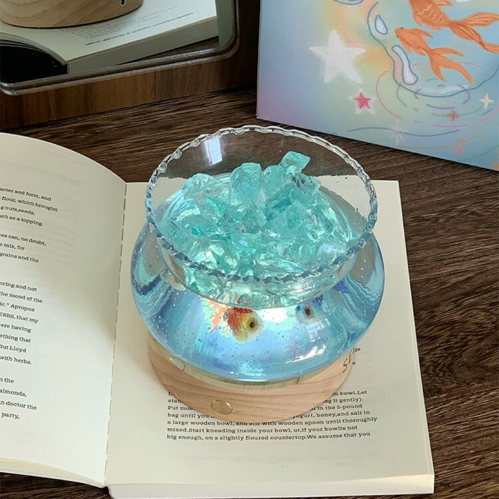 Blue Goldfish Bowl Scented Candle