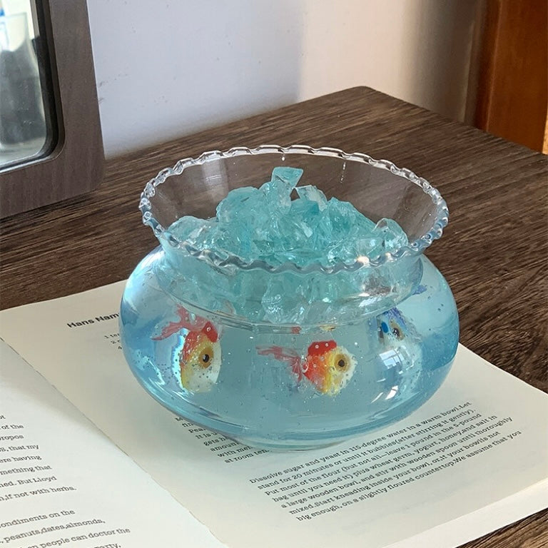 Blue Goldfish Bowl Scented Candle