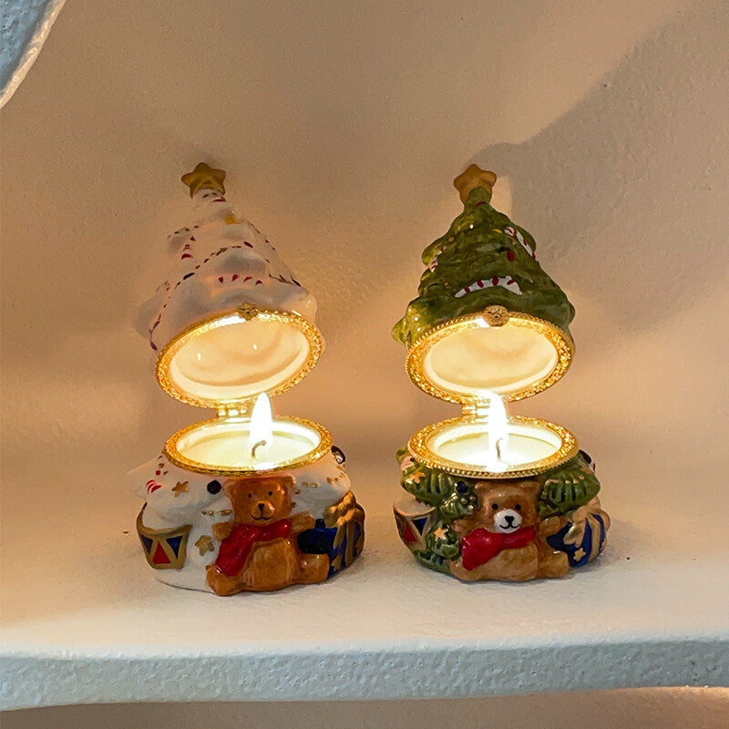 Bear Christmas Tree Scented Candle