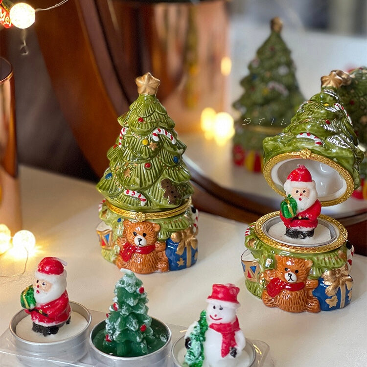 Bear Christmas Tree Scented Candle