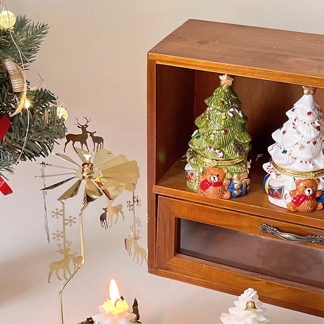 Bear Christmas Tree Scented Candle