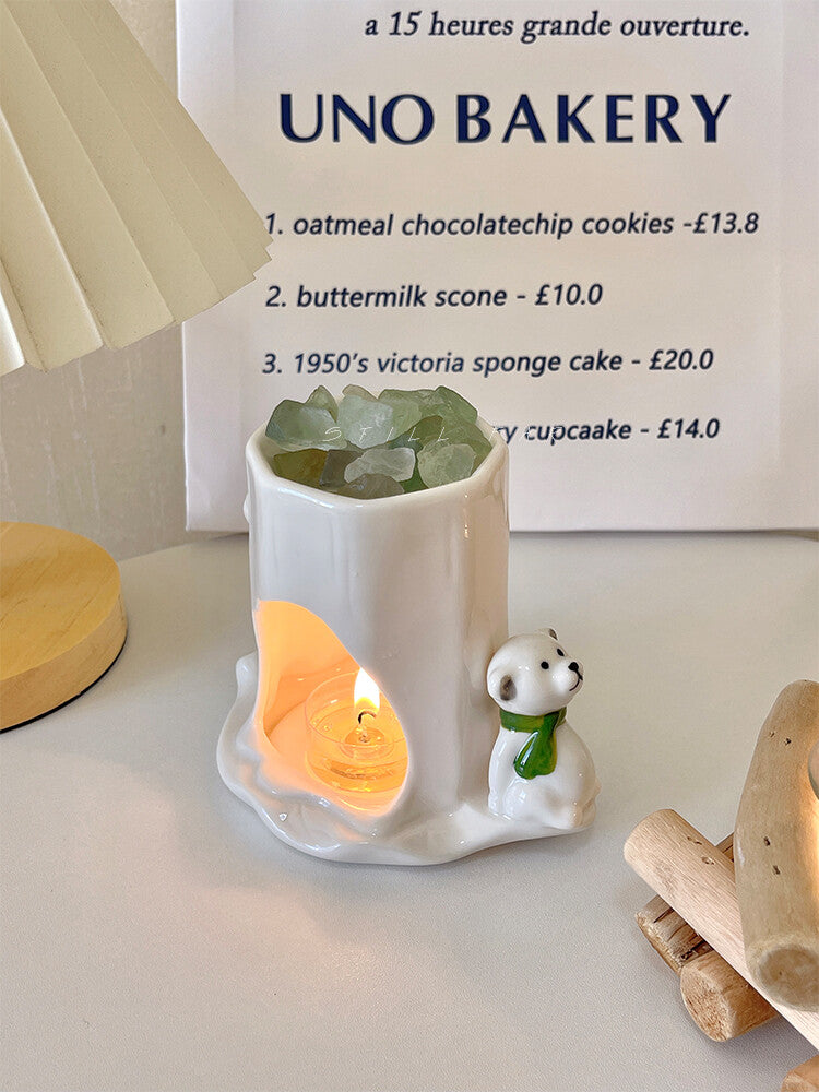 White Bear Tree Hollow Scented Candle