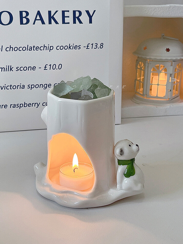 White Bear Tree Hollow Scented Candle