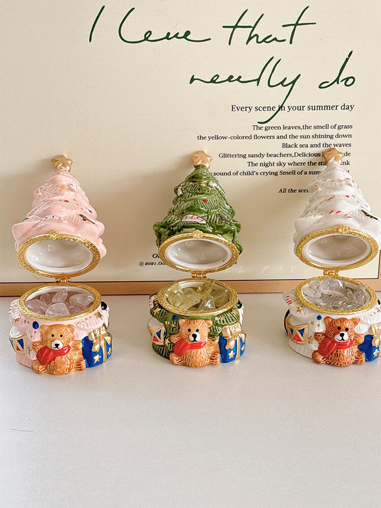 Bear Christmas Tree Flameless Diffuser Ornament