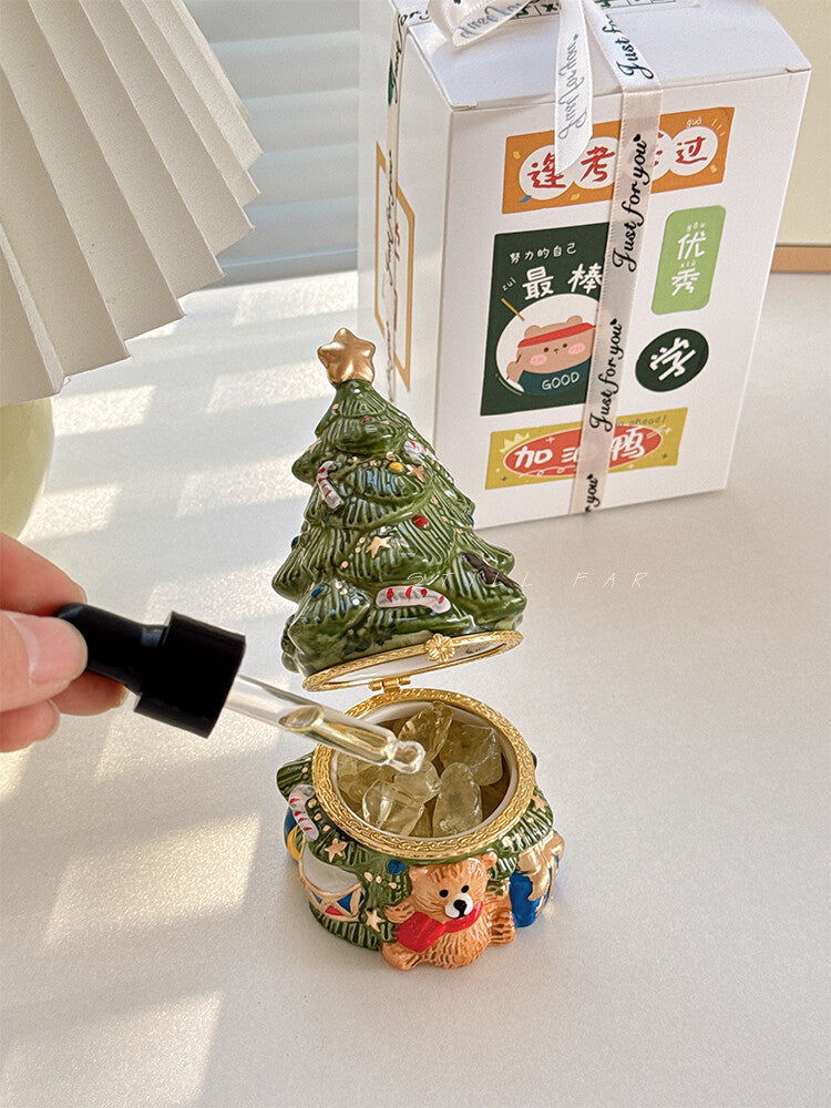 Bear Christmas Tree Flameless Diffuser Ornament