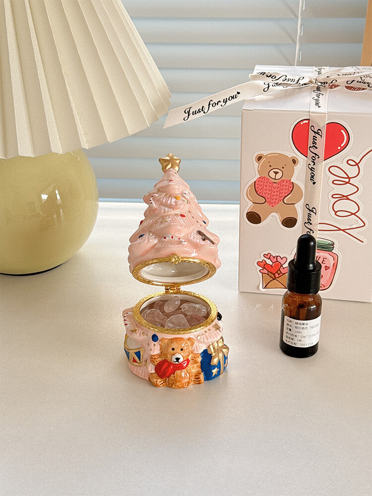 Bear Christmas Tree Flameless Diffuser Ornament